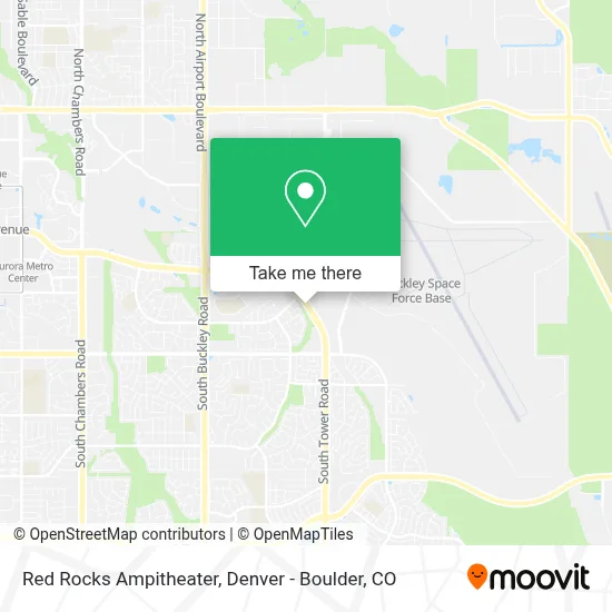 Red Rocks Ampitheater map
