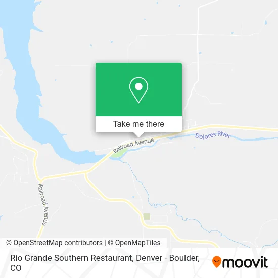 Rio Grande Southern Restaurant map