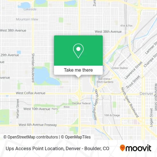 Ups Access Point Location map