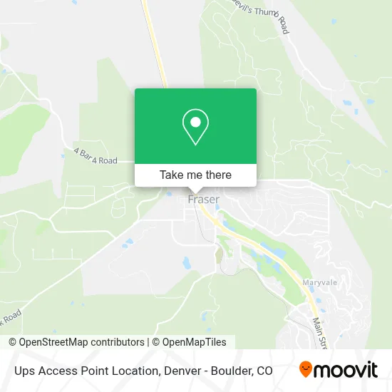 Ups Access Point Location map