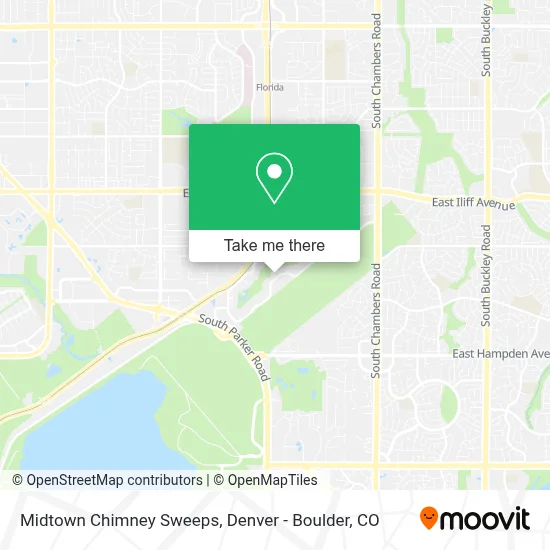 Midtown Chimney Sweeps map