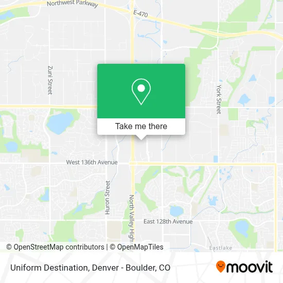 Uniform Destination map