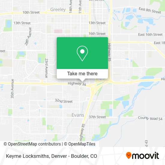 Keyme Locksmiths map