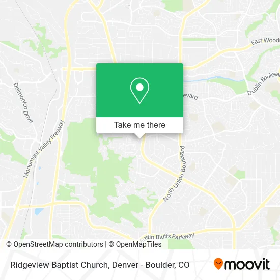 Ridgeview Baptist Church map
