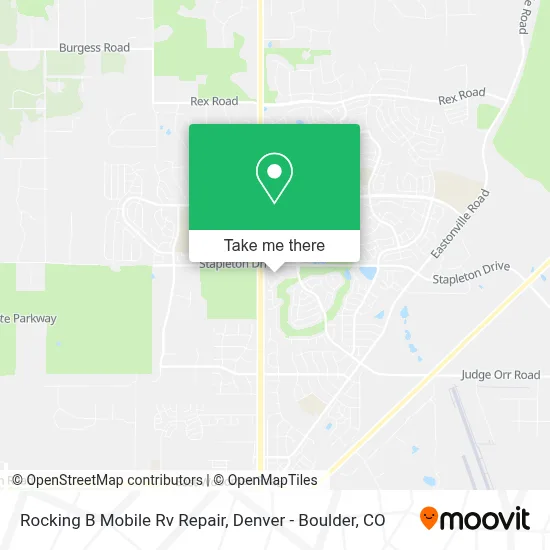 Rocking B Mobile Rv Repair map