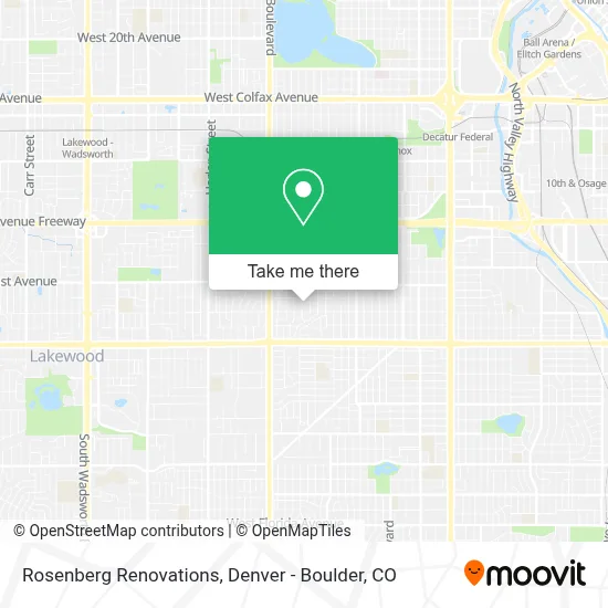Rosenberg Renovations map