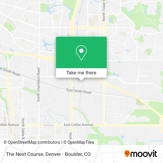 The Next Course map