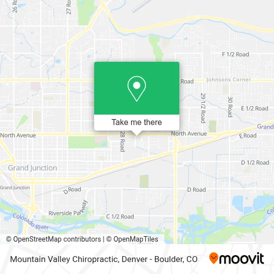Mountain Valley Chiropractic map