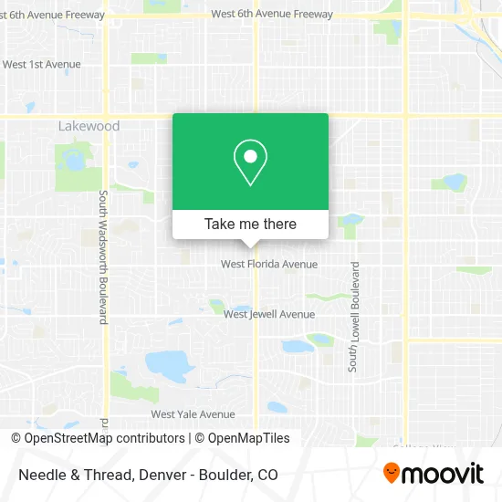 Needle & Thread map