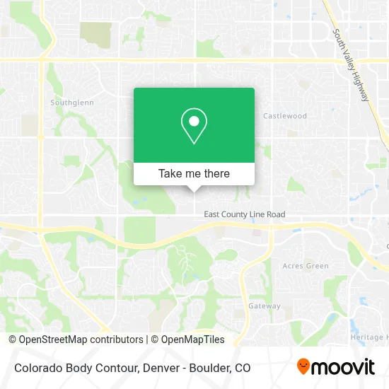 Colorado Body Contour map