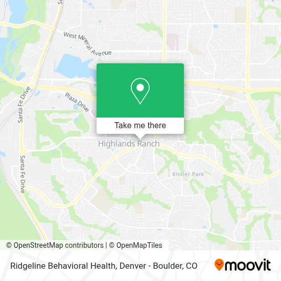 Ridgeline Behavioral Health map