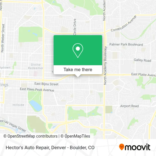 Hector's Auto Repair map