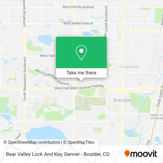 Bear Valley Lock And Key map