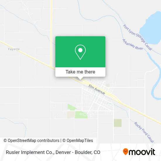 Rusler Implement Co. map