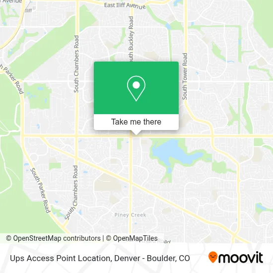 Ups Access Point Location map