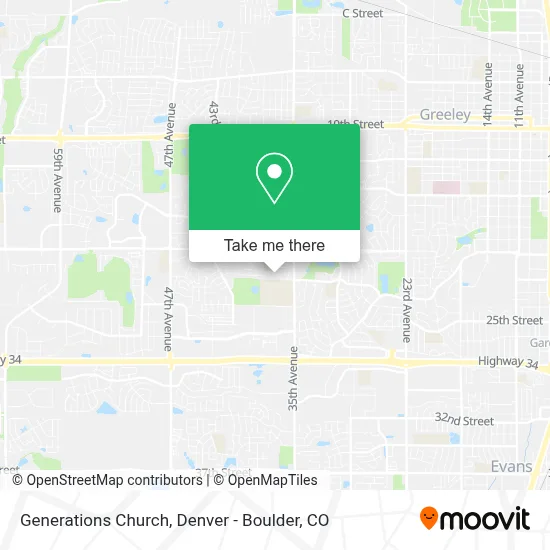 Generations Church map