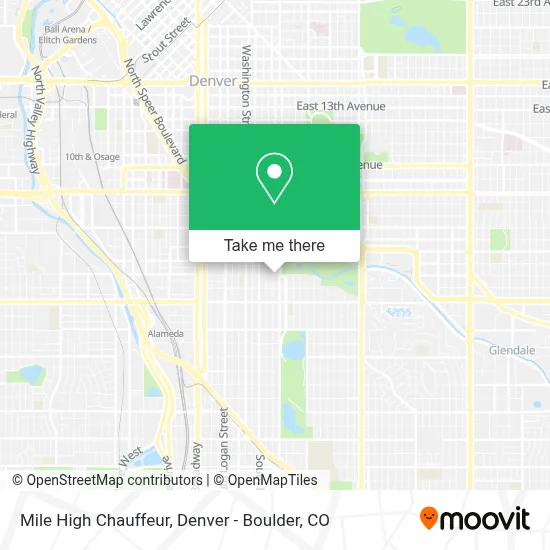 Mile High Chauffeur map