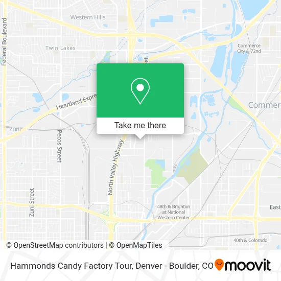 Hammonds Candy Factory Tour map