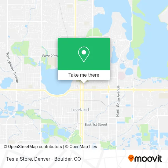 Tesla Store map