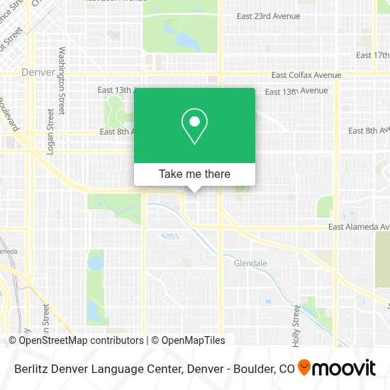 Berlitz Denver Language Center map