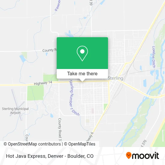 Hot Java Express map