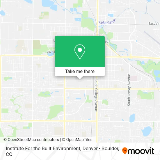 Institute For the Built Environment map