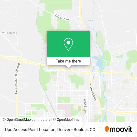 Ups Access Point Location map