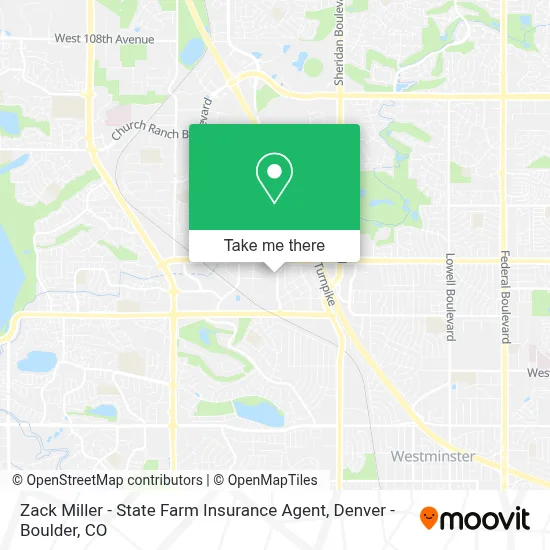 Zack Miller - State Farm Insurance Agent map