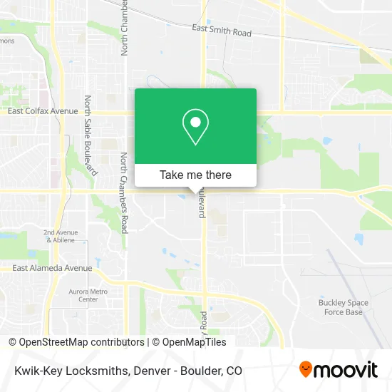 Kwik-Key Locksmiths map
