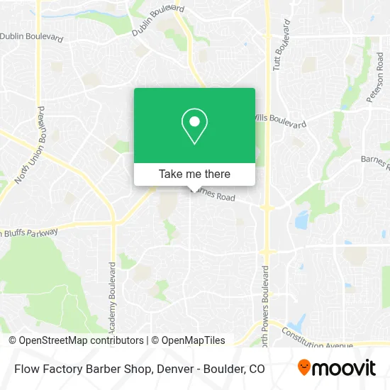 Flow Factory Barber Shop map