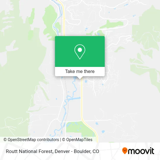 Routt National Forest map