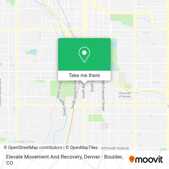 Elevate Movement And Recovery map