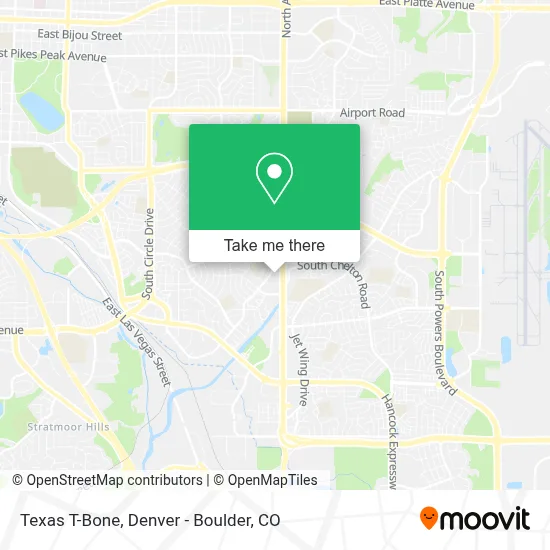 Texas T-Bone map