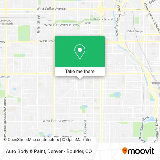 Auto Body & Paint map