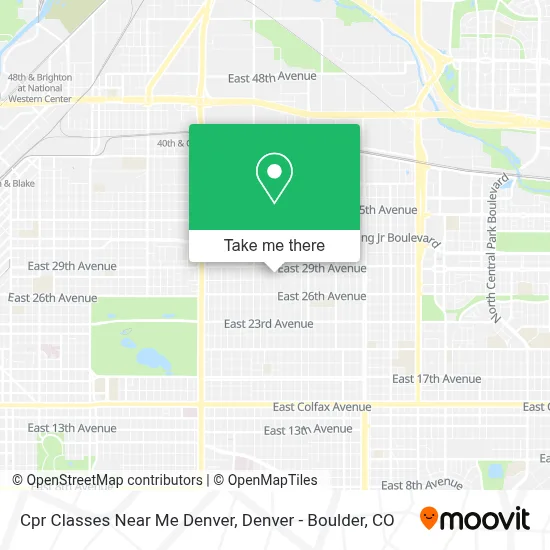 Cpr Classes Near Me Denver map
