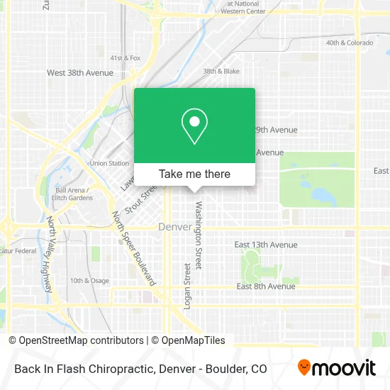 Back In Flash Chiropractic map