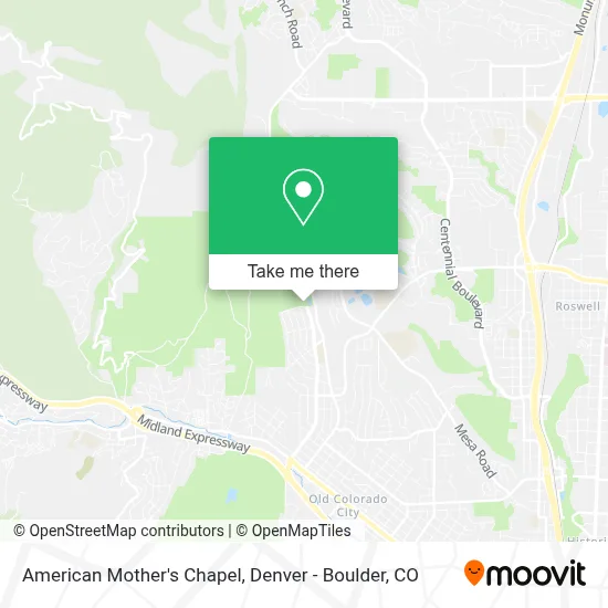 American Mother's Chapel map