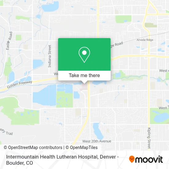 Intermountain Health Lutheran Hospital map