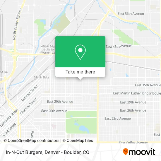 In-N-Out Burgers map
