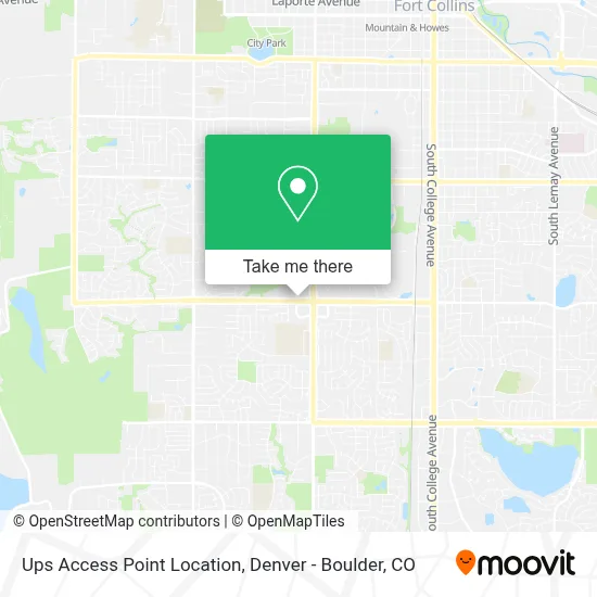 Ups Access Point Location map