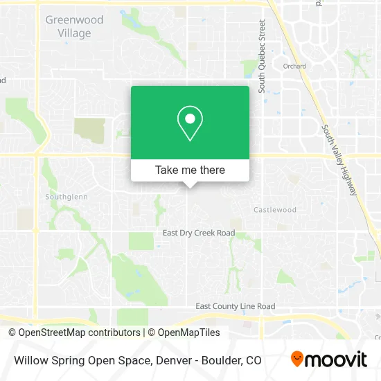Willow Spring Open Space map