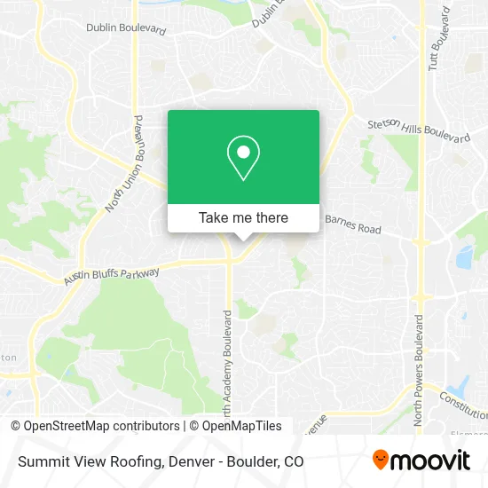 Summit View Roofing map