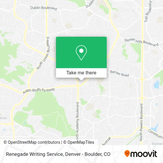 Renegade Writing Service map