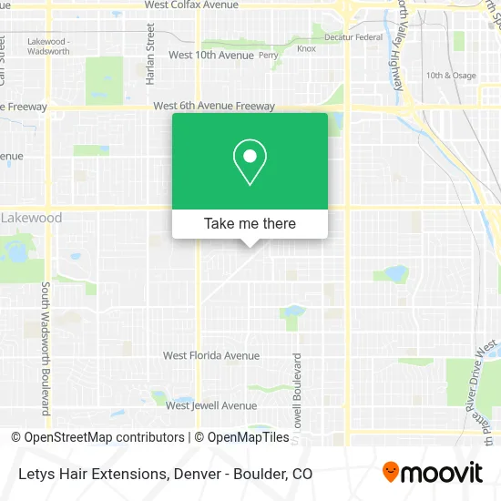 Letys Hair Extensions map