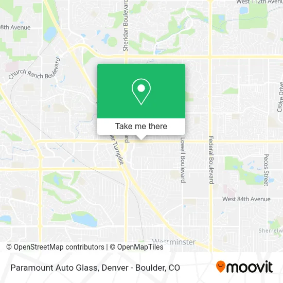 Paramount Auto Glass map
