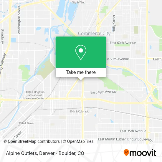 Alpine Outlets map