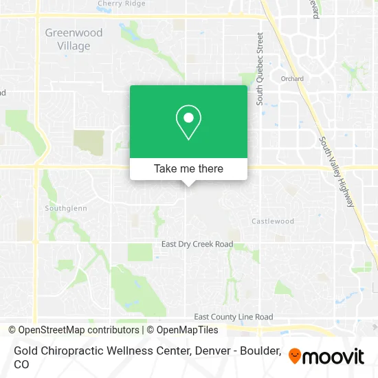 Gold Chiropractic Wellness Center map
