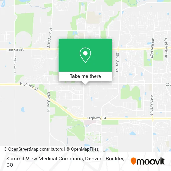 Summit View Medical Commons map