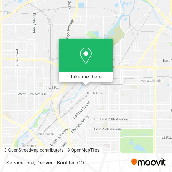 Servicecore map