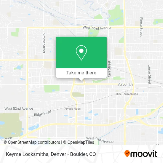 Keyme Locksmiths map